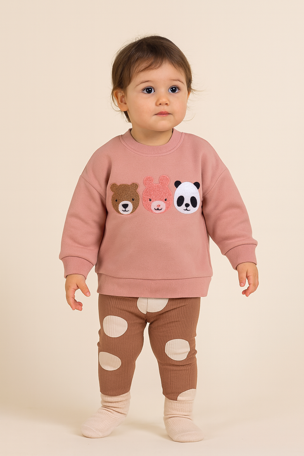 İkili Kız Bebek Takım -Pandalı - Görsel 2