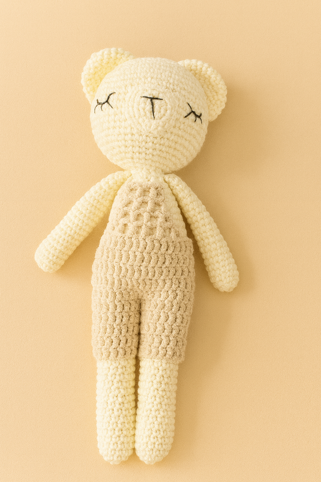 Organik Bebek Hediye Seti (Amigurumi Oyuncak, Emzik Askısı, Diş Kaşıyıcı, Tarak -Fırça Seti ) - Görsel 3