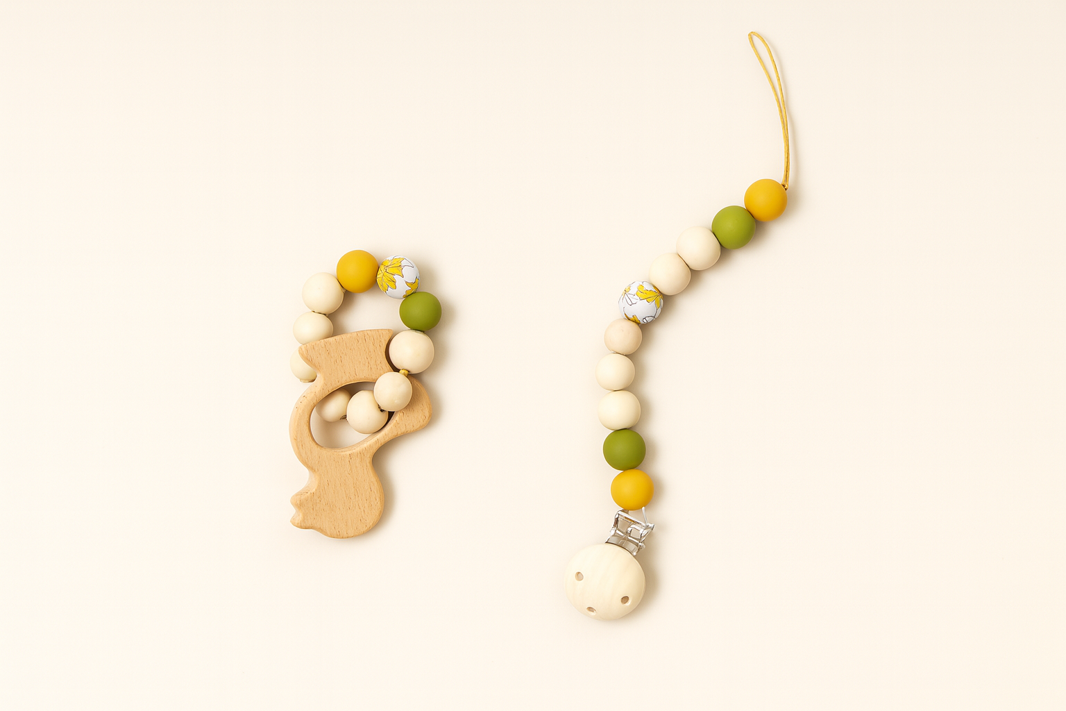 Organik Ahşap Emzik Askısı ve Diş Kaşıyıcı - Görsel 3