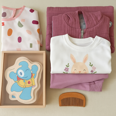 Yaşa Uygun Hazırlanan Kız Bebek Hediye Seti (9ay, 12ay, 18ay)