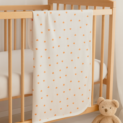 Desenli Penye Bebek Battaniyesi